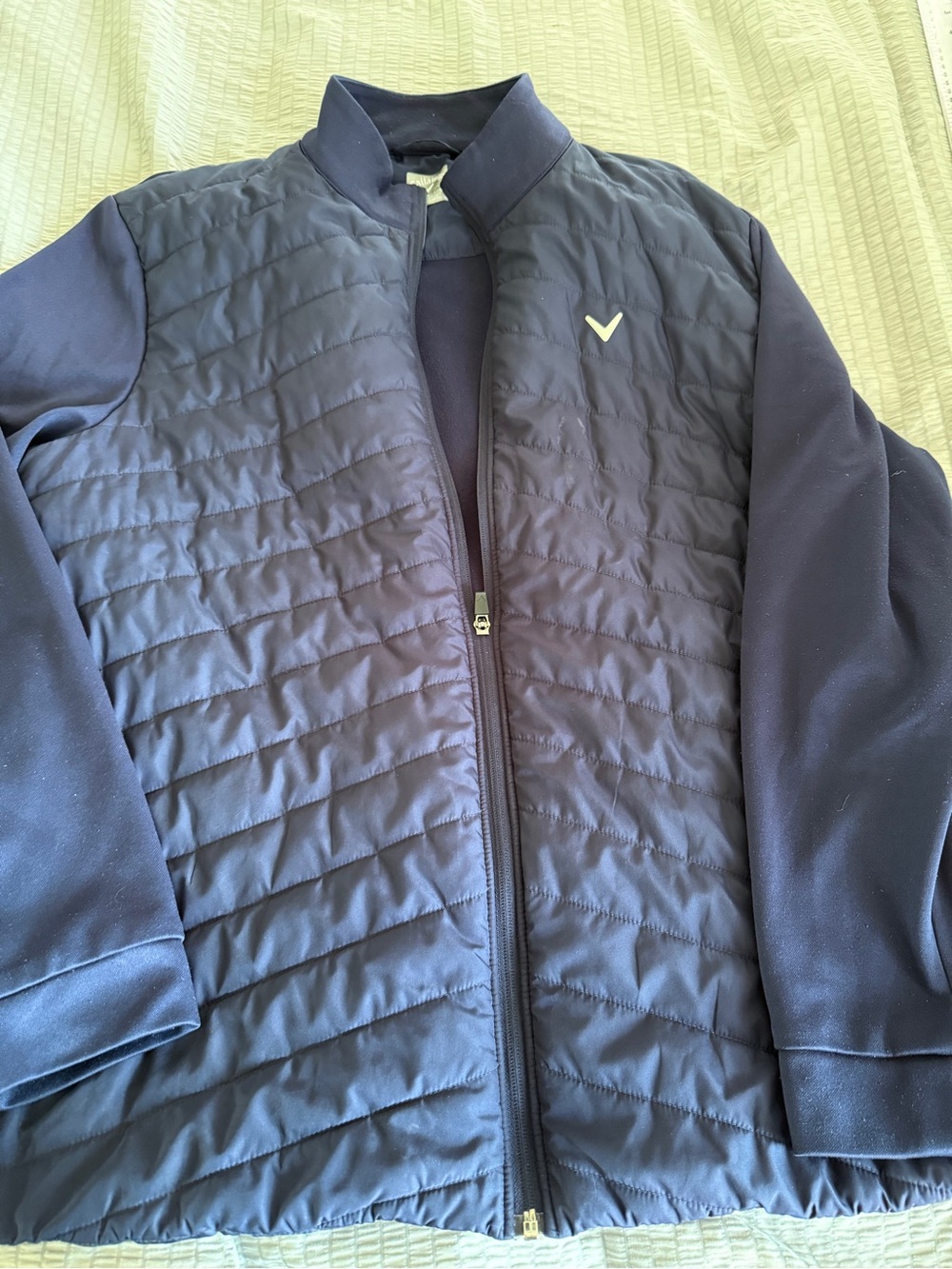 Callaway Navy Quilted Puffer Golf Jacket